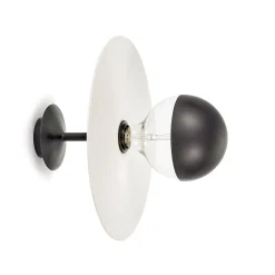 Serax Wandleuchte Eclipse Metall Keramik Weis / Porzellan - O 30 Cm - Schwarz - Weis Cheap