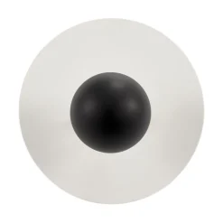 Serax Wandleuchte Eclipse Metall Keramik Weis / Porzellan - O 30 Cm - Schwarz - Weis Cheap