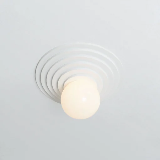 Axel Chay Wandleuchte Lolo Plastikmaterial/ Eps-Schaumstoff & Glas O 30 Cm - Weis Discount