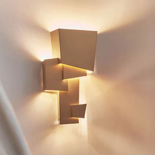 DCW editions Wandleuchte Map 1 Led Gold Metall / Large - L 23,5 X H 39,8 Cm - Messing Shop