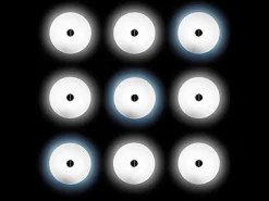 Flos Wandleuchte Mini Button Indoor Glas - Weis Outlet