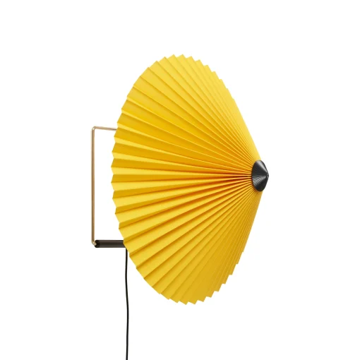 Hay Wandleuchte Mit Stromkabel Matin Large Textil/ Led - O 38 Cm - Gelb Clearance