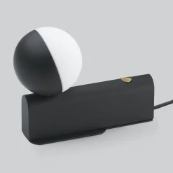Northern Wandleuchte Mit Stromkabel Balancer Mini Metall Glas/ Tischlampe - Drehbar - Schwarz Store