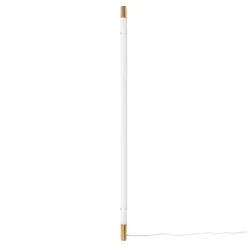 Seletti Wandleuchte Mit Stromkabel Linea Gold Glas Weis Led/ L 127 Cm - Glas - Weis / Goldspitzen Store