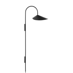 Ferm Living Wandleuchte Mit Stromkabel Arum Tall Metall/ H 127 Cm - Metall - Drehbar - Schwarz Store