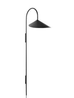 Ferm Living Wandleuchte Mit Stromkabel Arum Tall Metall/ H 127 Cm - Metall - Drehbar - Schwarz Store