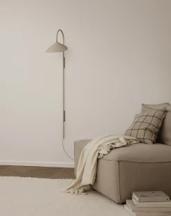 Ferm Living Wandleuchte Mit Stromkabel Arum Tall Metall/ H 127 Cm - Metall - Drehbar - Schwarz Store