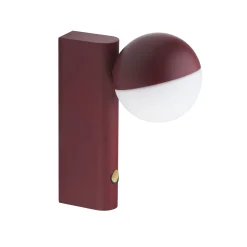 Northern Wandleuchte Mit Stromkabel Balancer Mini Metall Glas/ Tischlampe - Drehbar - Rot Discount