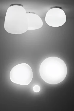 Fabbian Wandleuchte White Glas O 30 Cm / Deckenleuchte - Weis Shop