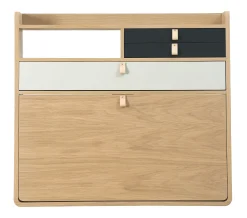 Harto Wand-Schreibtisch Gaston Grau Holz Natur / L 80 Cm X H 72 Cm - Anthrazit - Eiche Natur - Hellgrau Clearance