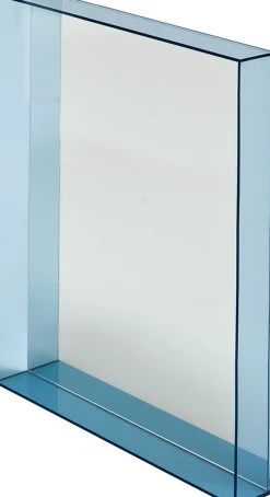Kartell Wandspiegel Only Me Plastikmaterial Blau - Transparent-Himmelblau Online