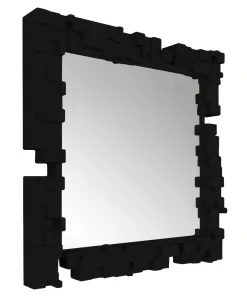 Slide Wandspiegel Pixel Plastikmaterial- Schwarz Cheap