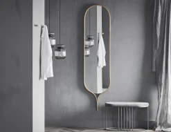 Bolia Wandspiegel Racquet Holz Natur / - L 50 X H 200 Cm - Eiche Shop