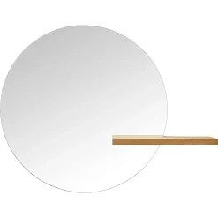 Bolia Wandspiegel Shift Large Holz Natur / O 100 Cm - Regal Aus Eiche - Eiche Natur Online