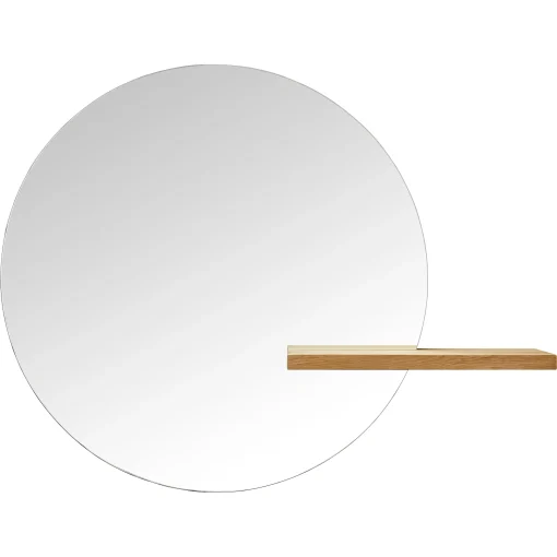 Bolia Wandspiegel Shift Large Holz Natur / O 100 Cm - Regal Aus Eiche - Eiche Natur Online