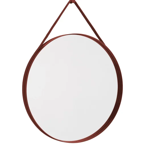 Hay Wandspiegel Strap N°2 Metall/ O 70 Cm - Stoffgurt - Rot Cheap