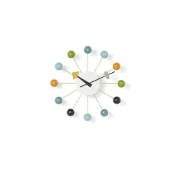Vitra Wanduhr Ball Clock Holz / By George Nelson, 1948-1960 / O 33 Cm - Bunt Clearance