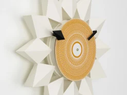 Vitra Wanduhr Diamond Makers Clocks Holz Orange / By George Nelson, 1948-1960 - Orange - Weis Discount