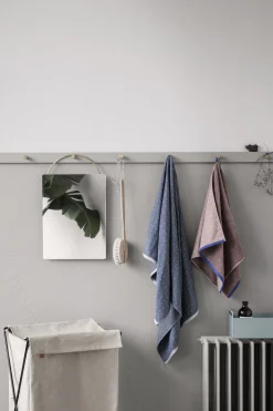 Ferm Living Waschekorb Herman Textil Weis Beige / Zusammenklappbar - Metall Und Stoff - Beige - Schwarz Flash Sale