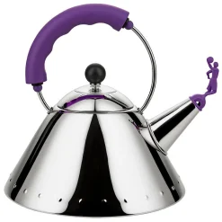 Alessi Wasserkessel 3909 Metall Violett / (1986) - Fur Alle Herdarten Geeignet, Einschlieslich Induktion / 2 Liter - Stahl - Violett Clearance
