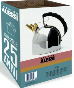 Alessi Wasserkessel  Metall Fursherde - Schwarz - Verchromt Cheap