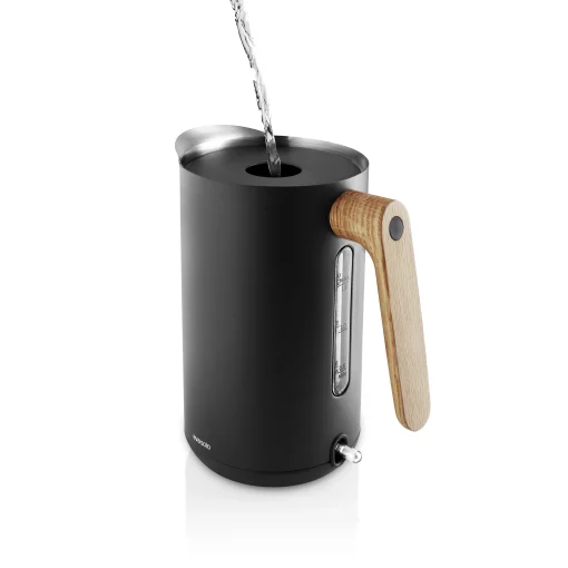 Eva Solo Wasserkocher Nordic Kitchen Metall Schwarz Holz Natur / 1,5 L - Stahl & Eiche - Eiche - Schwarz Shop