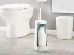 Joseph Joseph Wc Burste Flex Plus Plastikmaterial Weis Blau / Flexibler Burstenkopf - Mit Staufach - Blau - Weis Cheap