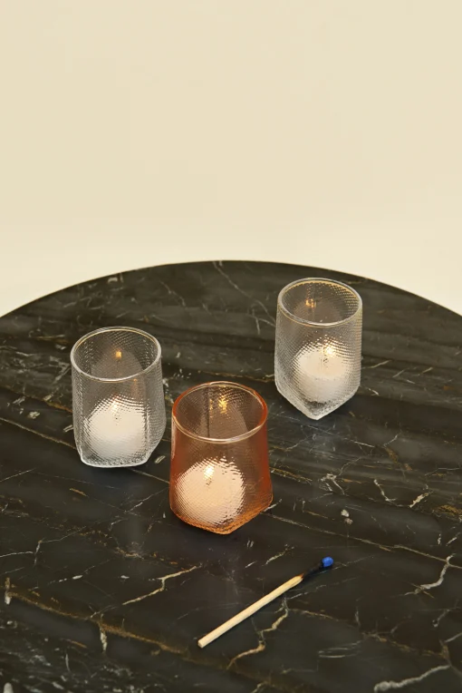 Hay Windlicht Tela Glas/ 2Er-Set - Glas - Transparent Fashion