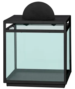 AYTM Windlicht Turris Metall Glas/ H 30,5 Cm - Grun - Schwarz Discount