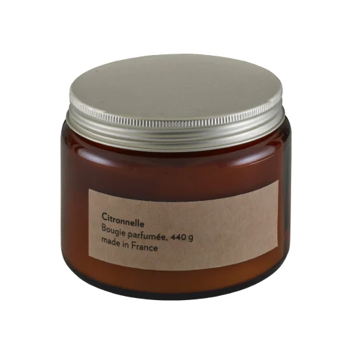 Cinna Zitronengras-Kerze  Glas Orange Outdoor / Glas - O 11 X H 8 Cm - Amber Cheap